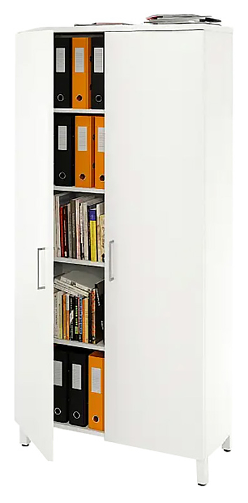 Шкаф для документов ZAMM 5 полок, 2 двери МК 414 90х41,4х190 см белый