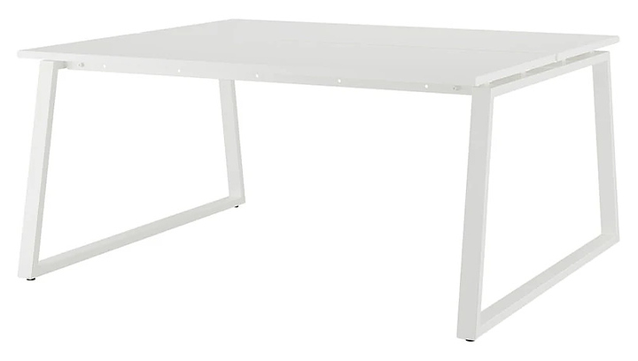 Стол офисный КОБОР TR/2-120/160 white/premium