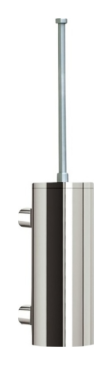 Ершик настенный Merida STAINLESS SZ17C с крышкой, полированный
