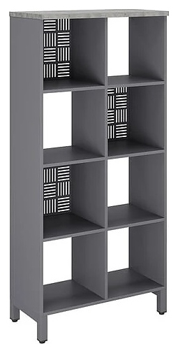 Стеллажная система КОБОР SQ-4X2 graphite/chicago