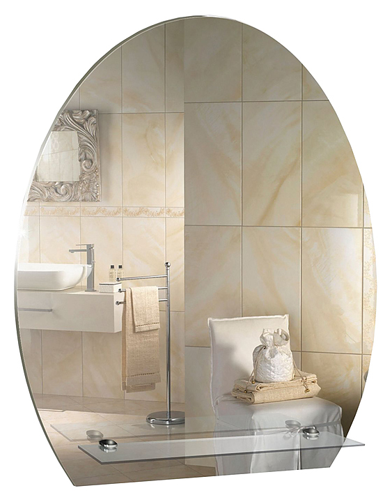 Зеркало Mixline Уют 49х58 см с полкой