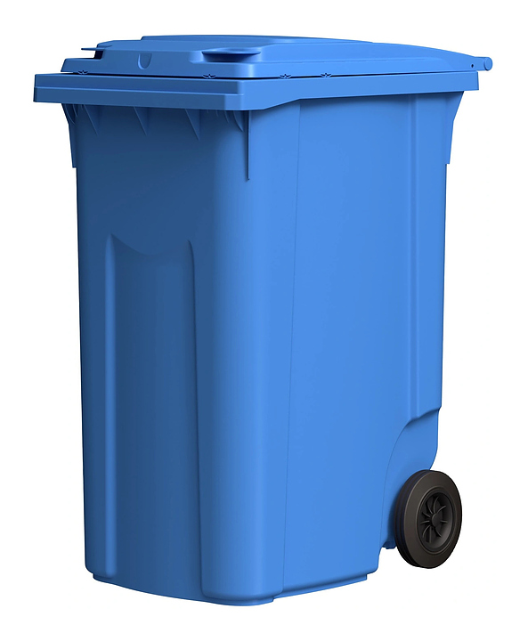 Контейнер для мусора iPlast 28.C29 360 л темно-голубой