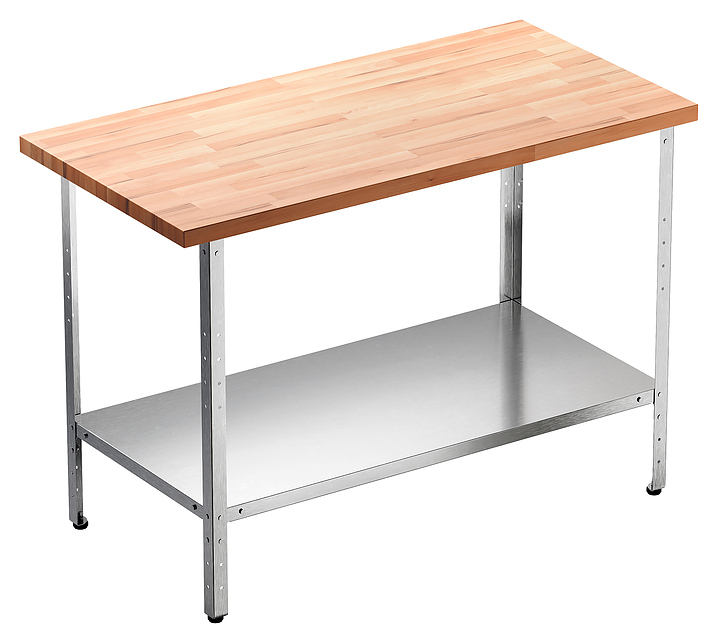 Стол кондитерский Мебель Фронт Профи СКПП 1300x700x860 мм, полка сплошная, бук