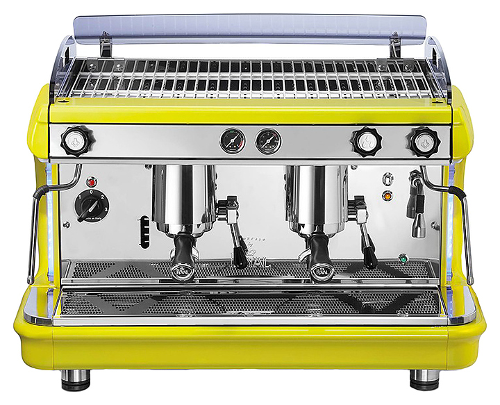 Кофемашина леверная Royal Synchro T2 3GR Lever Dispensing 21LT желто-белая