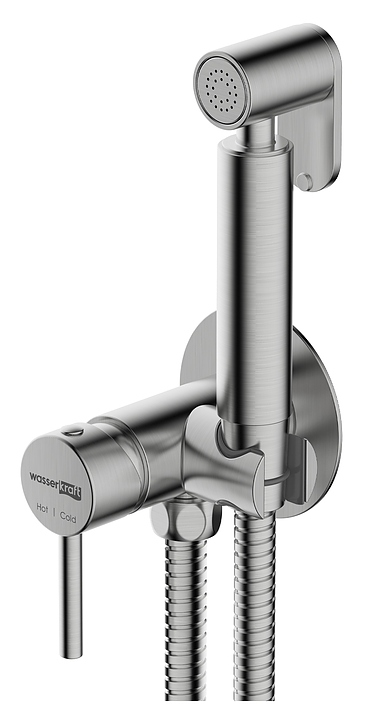 Душ гигиенический встраиваемый Wasserkraft A70338 никель