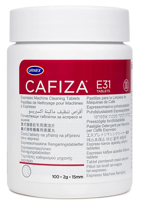 Таблетки для очистки эспрессо-машин URNEX Cafiza E31 100шт х 2 гр