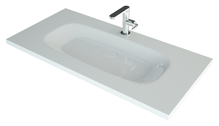 Раковина Andrea Stella-1000 100х51,5 см, белая