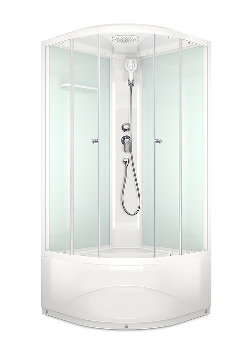 Душевая кабина Domani-Spa Delight 110 high DS01D110HWCl00 100х100 см