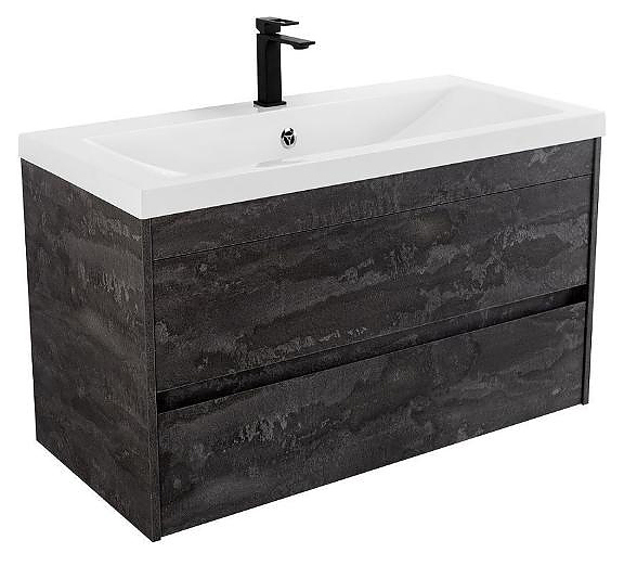 Тумба под раковину Art&Max Family-M-900-2C-SO-IS 90 см, железный камень