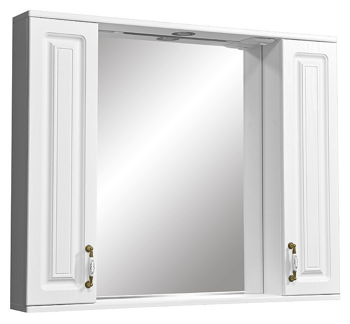 Зеркало со шкафчиком Stella Polar Кармела 100/С SP-00000187, ольха белая