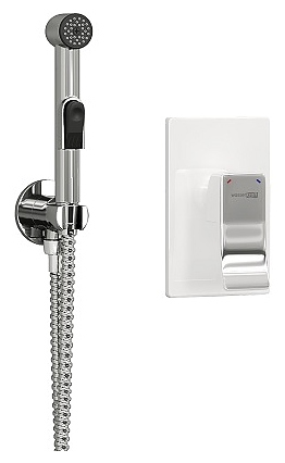 Встраиваемый комплект для биде со шлангом Wasserkraft Aller 1060WHITE A010657WHITE комбинированный