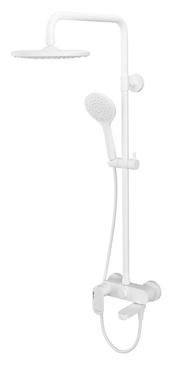 Душевая система со смесителем Wasserkraft A18501 белый soft-touch