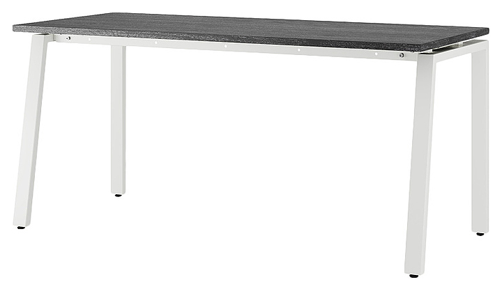 Стол офисный КОБОР AB-100/80 white/glazed