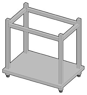 Подставка Tecnoinox для печей на 6 и 10 уровней SFG6