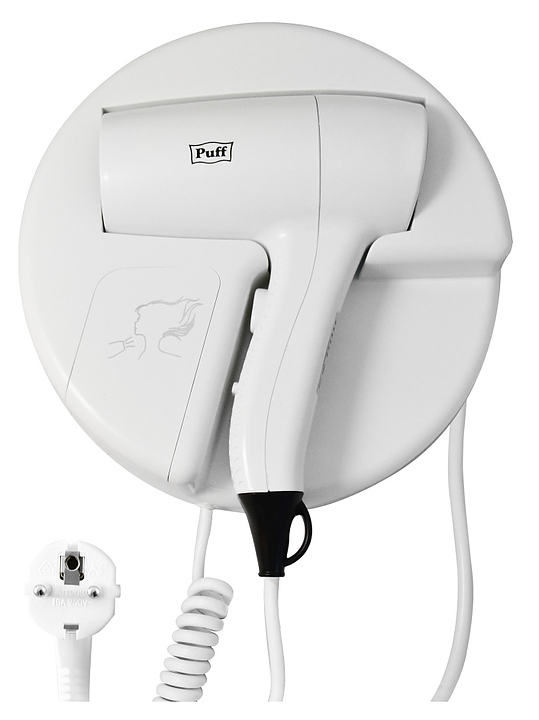 Фен настенный Puff 1202 белый