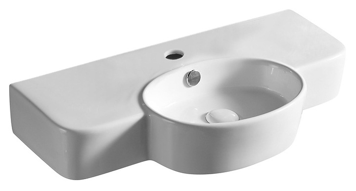 Раковина накладная Azario AZ4360T 70,5х36х12 см, фаянс