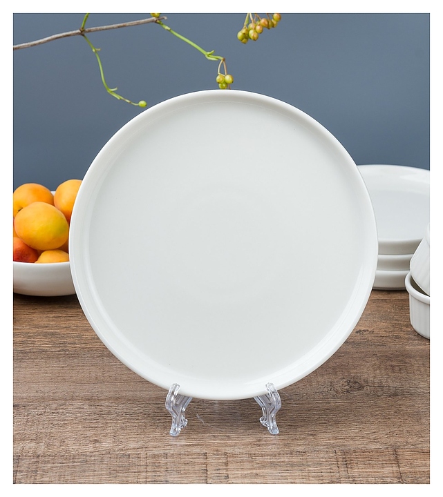 Тарелка плоская с бортиками Tulu Porselen Step STP17TB00 17,5 см