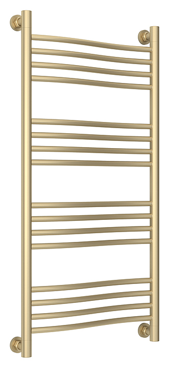 Полотенцесушитель водяной Сунержа Флюид + 100x50 см матовая шампань