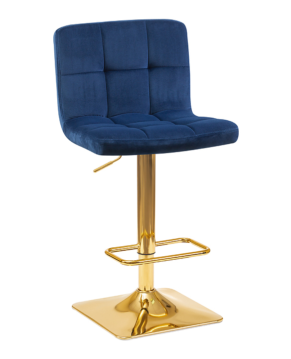 Стул барный DOBRIN 5016-LM-N GOLDIE (синий, золото) 2 шт.