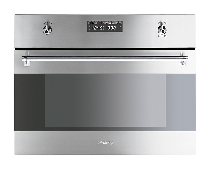Духовой шкаф электрический с СВЧ SMEG S45MCX2