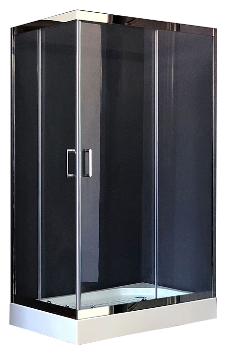 Уголок душевой Royal Bath RB 8120HP-T-CH-R 120х80х200 см, прозрачное, хромированный профиль, правый