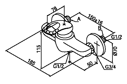 Смеситель Damixa Saturn 25200