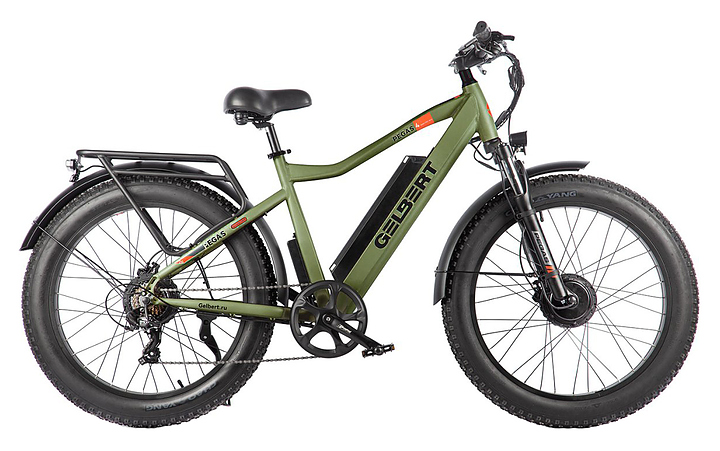 Электровелосипед GELBERT Pegas 4 DUAL PRO MAX хаки