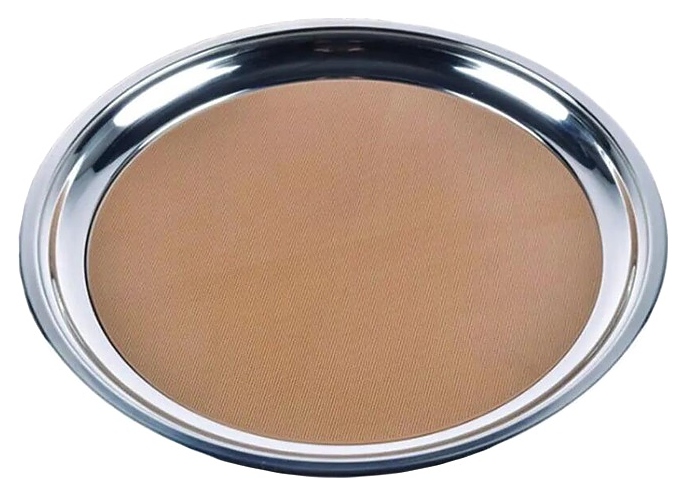 Поднос P.L. Barbossa 81222503 d=34 см h=2,3 см (нерж. сталь) прорезиненный