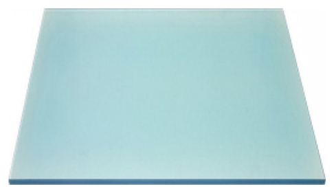 Стекло для подставки фуршетной Клен 25х25 см светло-голубое