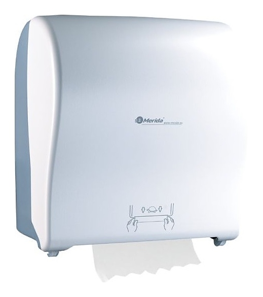Диспенсер для бумажных полотенец Merida SOLID CUT MAXI CJB304 белый глянцевый