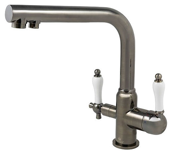 Смеситель для кухни Kaiser Vincent 31144-1 под фильтр для питьевой воды, состаренная бронза