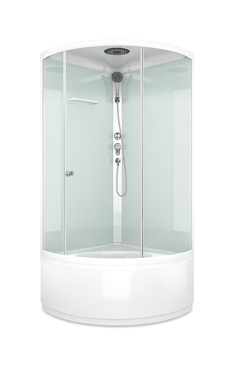Душевая кабина Domani-Spa Simple 99 high DS01Sm99HWCl00 90х90 см
