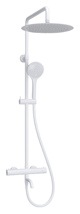 Душевая система с термостатическим смесителем Wasserkraft A188.161.155.WM Thermo белый soft-touch