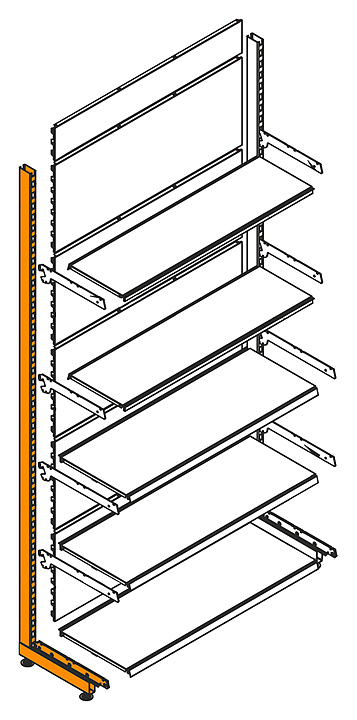 Стойка STAHLER (CRYSPI) Eco односторонняя H=2250 G=370