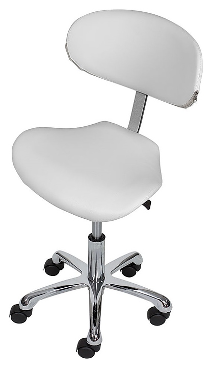 Стул мастера МЭДИСОН КЕЙСИ со спинкой, белый матовый