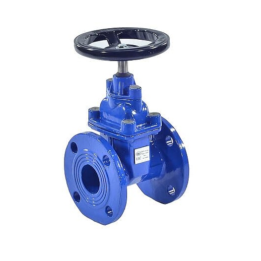 Задвижка чугун Россия 30ч39р аналог МЗВ обрезиненный клин Ду 150 Ру16 Тмакс=120C фл