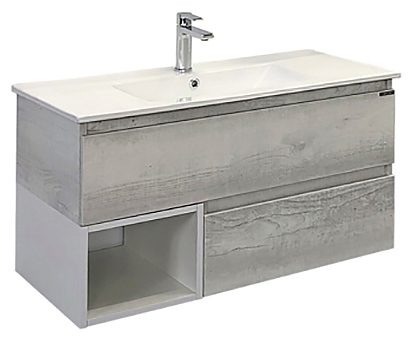 Тумба с раковиной Comforty Турин-90 дуб белый