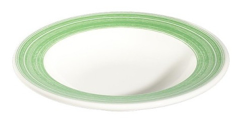 Тарелка глубокая ID Fine Fresh Green 90011-101123 23 см 350 мл белый, зеленый