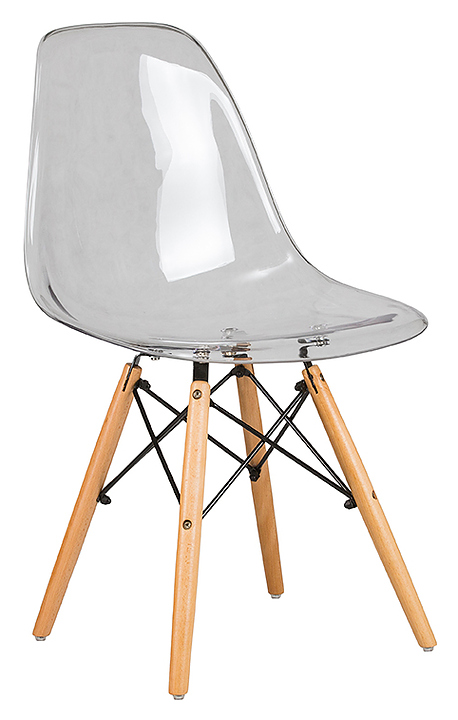 Стул обеденный DOBRIN 818PC-LMZL-N DSW CASPER (прозрачный, светлый бук) 4 шт.