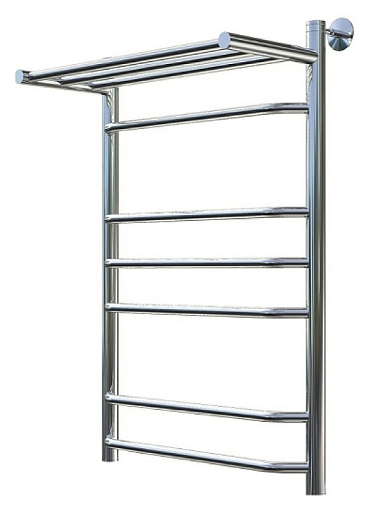 Полотенцесушитель водяной с полочкой Тругор Браво НК 3 П 80х60 см (без углов), хром