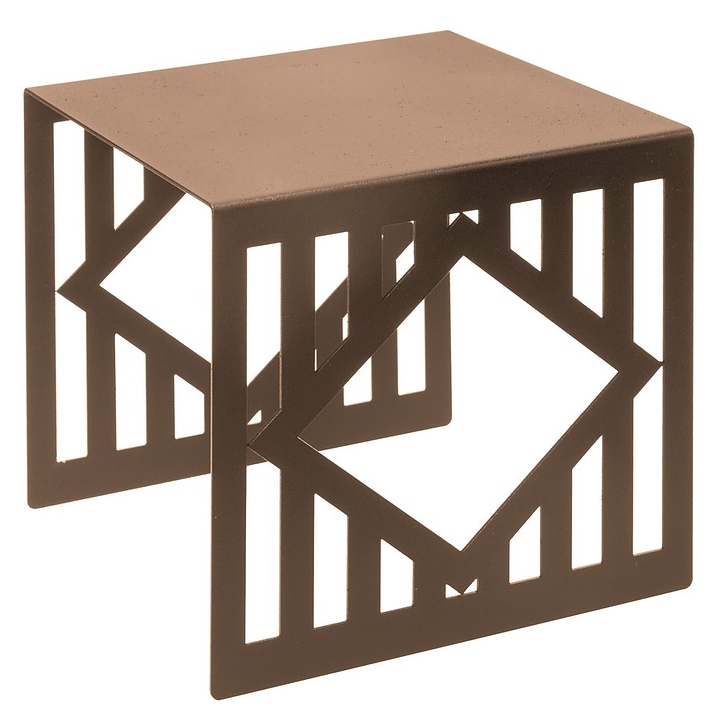Подставка фуршетная Luxstahl Квадрат 170х170х170 мм бронза