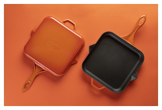 Сковорода квадратная Hosse HS K KTV 2828 ORANGE 28х28 см оранжевая