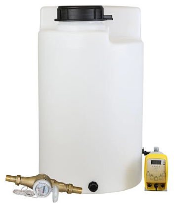 Комплекс дозирования SpaceAqua Dose 500-IMP, емкость 100 л, счетчик Dn25