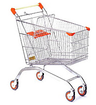 Тележка покупательская с детским сиденьем Filomarket SHOPPING CARTS 125 л