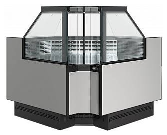 Витрина холодильная Carboma Bavaria 4 GC110 VM 6-1 версия 2.0 (внутренний угол) 9006-9005 (без боковин)