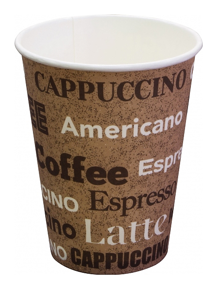 Стакан бумажный ПАПЕРСКОП РУС 300 мл Coffee new
