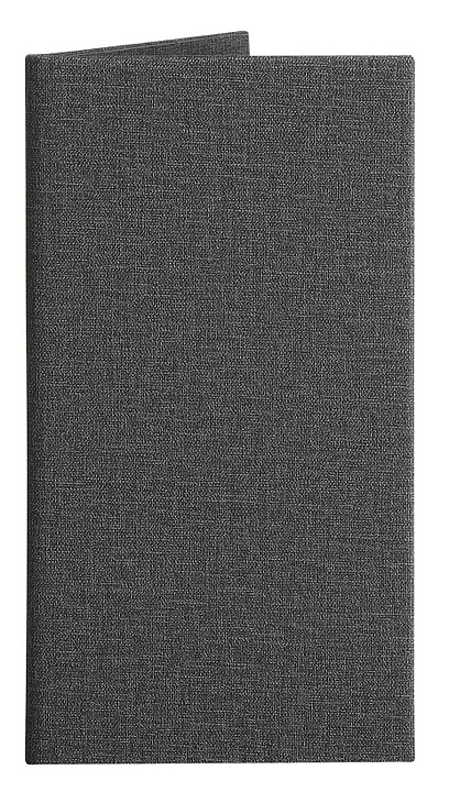 Папка-счет Luxstahl 120х220мм серая.