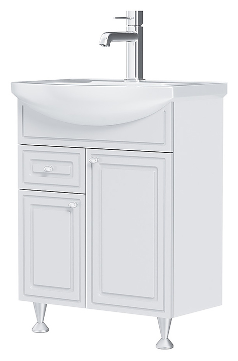 Тумба с раковиной Damixa Palace One M41-FSX0653WG-WCC065 65х85 см, белая