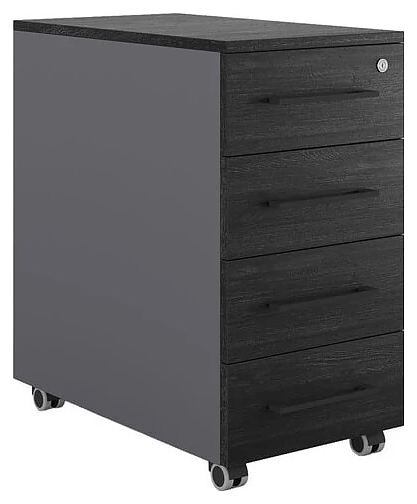 Тумба мобильная КОБОР TМ4-40/70 graphite/wood