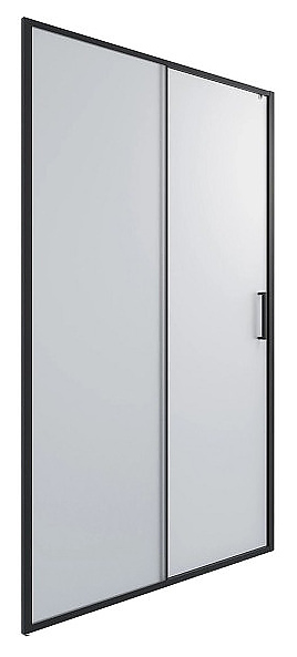 Дверь душевая TIMO TD-150/03F-6 150х195 см, в нишу, раздвижная, стекло матовое, профиль черный